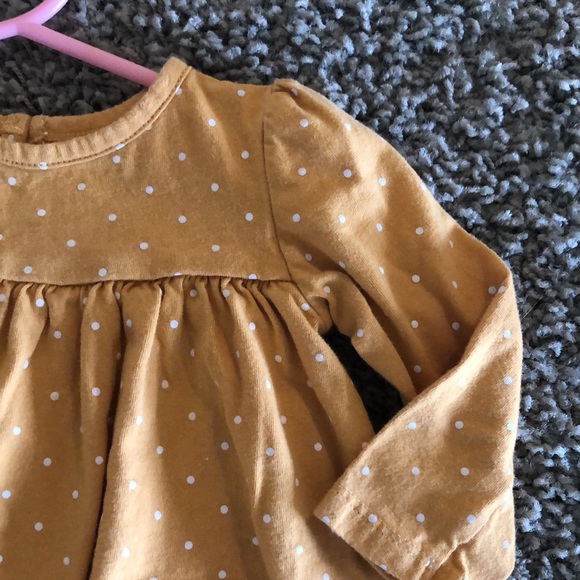 Yellow & White Polka Dot Dress - Picture 3 of 5